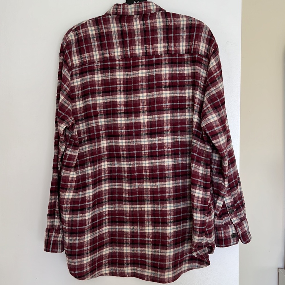 Madewell Flannel Oversized Ex-Boyfriend Shirt in Carl Plaid. - Picture 4 of 12